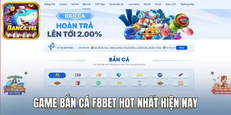 Game bắn cá F8bet hot nhất hiện nay