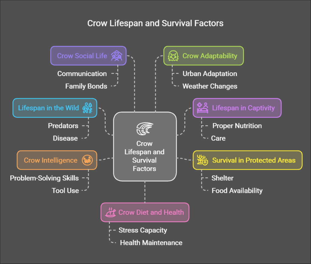 Lifespan of crow